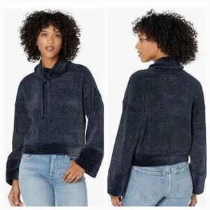 PrAna Chanavey SUPER SOFT Chenille Navy Nautical Sweater Top (small)